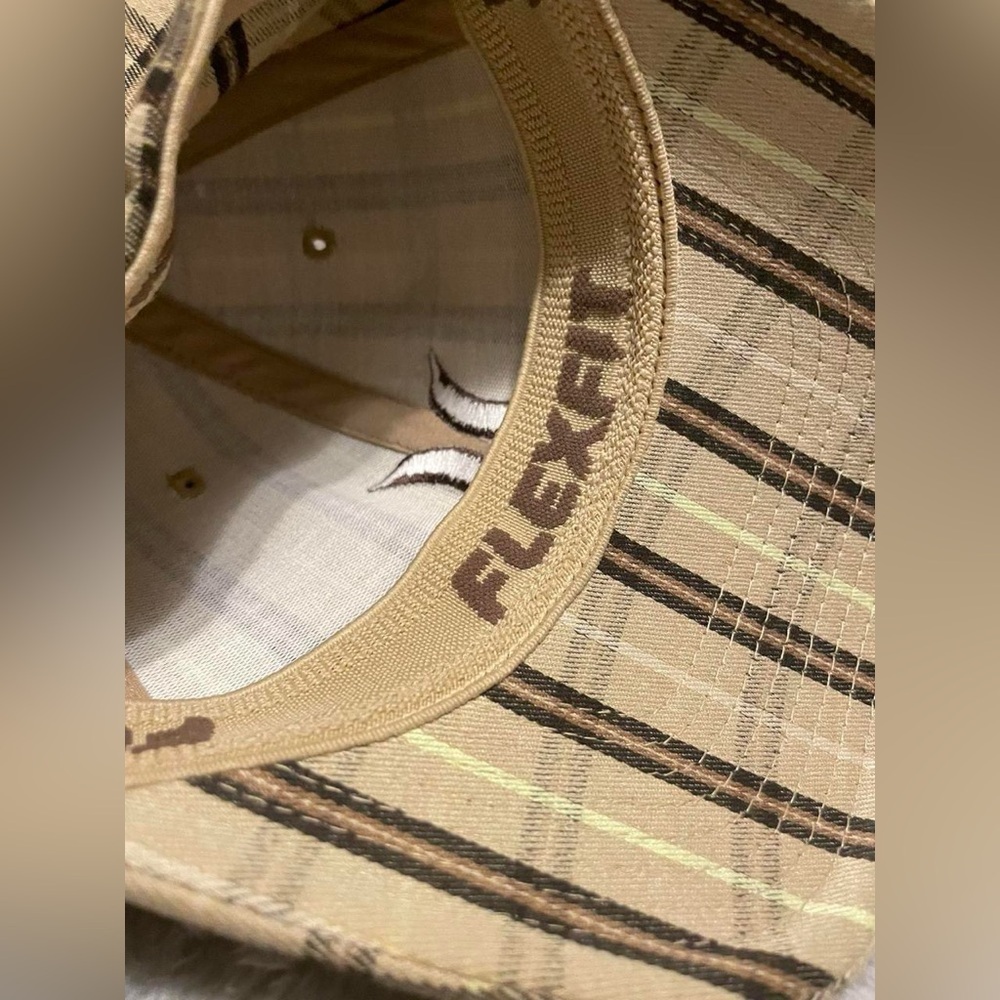 Hurley Tan and Brown Plaid Hat - Picture 3 of 4